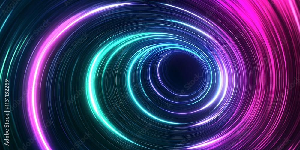Aufkleber abstract background with a colorful circular motion effect, featuring green and purple colors. a lig