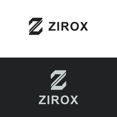 Obraz premium Z letter logo design template elements. Modern abstract digital alphabet letter logo 