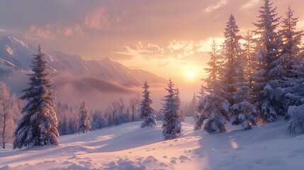 Obraz premium Winter Wonderland: Snowy Pine Branches, Pinecones, and Twinkling Lights Capturing Seasonal Magic