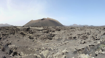 An der Caldera de los Cuervos auf Lanzarote