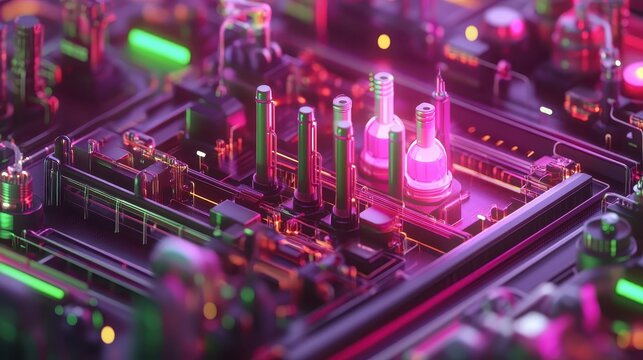 Monitoring supply chain levels on tablet close up responsive supply management ethereal fusion logistics facility