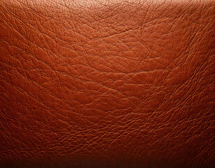 Fototapeta premium Rich Textured Brown Leather Surface with Intricate Grain Patterns and Warm Tones