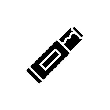 recommend clip art: Chew gum icon Isolated flat vector in outline