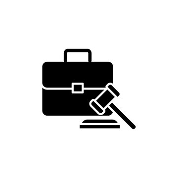 recommend clip art: Employment law icon Isolated flat vector in outline