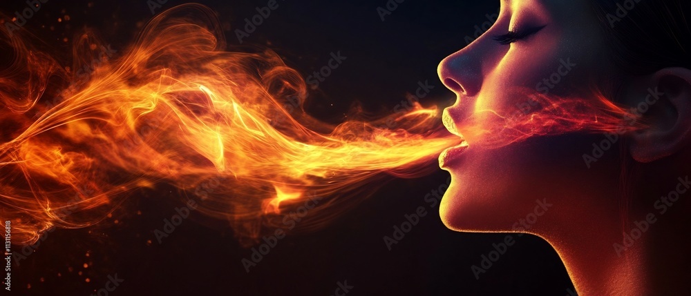 Poster captivating image depicting a smooth transitioning voice intonation expression with dynamic shifts i