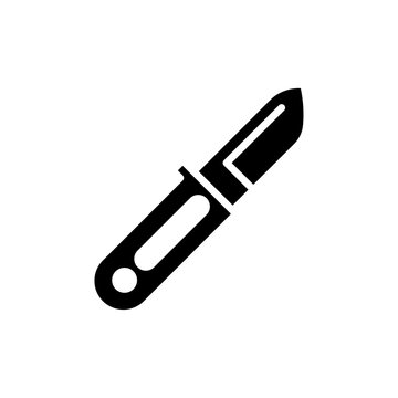 recommend clip art: Pocket knife icon Isolated flat vector in outline
