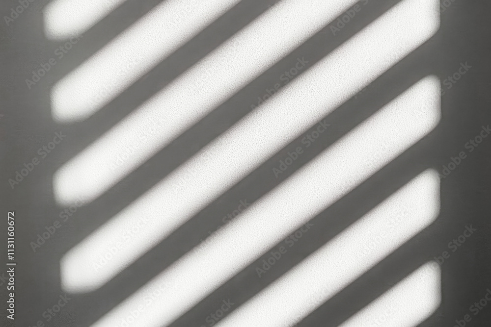 Poster an intriguing display of shadows created by striped light, showcasing a beautiful interplay of light