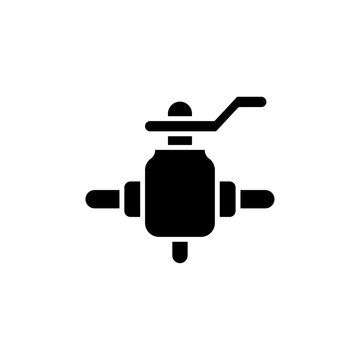recommend clip art: Valve icon Isolated flat vector in outline