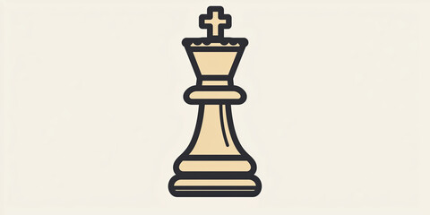 Fototapeta premium Chess Queen Icon Set - Modern Minimalist Game Piece Collection