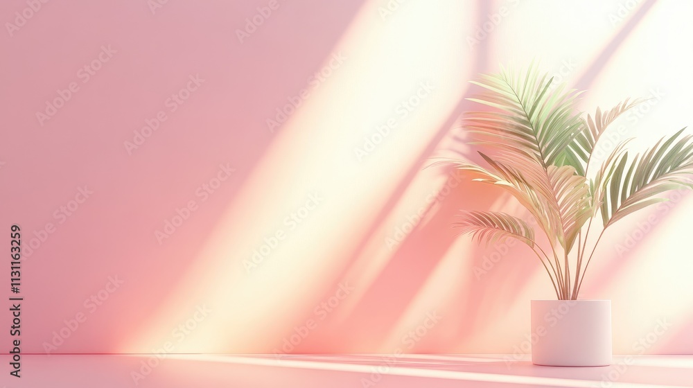 Poster a minimalist gradient with soft peach fading into light mint, creating a stylish and soothing contem
