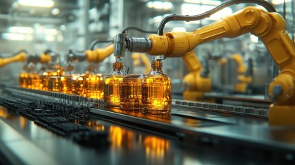 Automated stock replenishment notifications on desktop close up smooth inventory flow dynamic double exposure stockroom