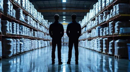 Monitoring warehouse stock levels focus on accuracy in replenishment ethereal overlay logistics backdrop