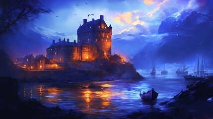 St Andrew's Day background concept