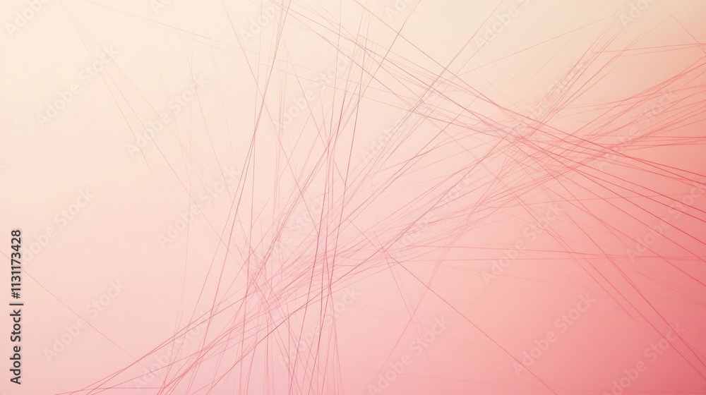 Poster geometric thin lines intersecting gracefully over a subtle gradient background, embodying minimalism