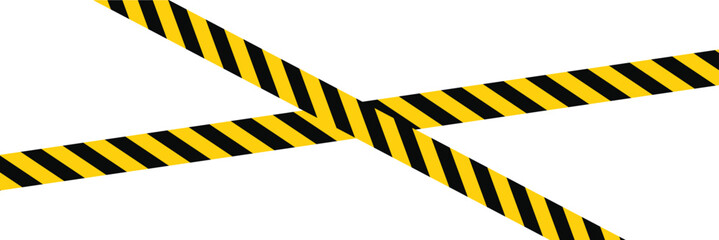 Warning yellow black diagonal stripes line. Safety stripe warning caution hazard danger road vector sign symbol. 