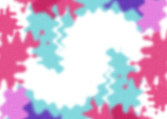 An abstract transparent psychedelic wavy vignette design element overlay.