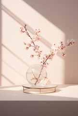 Minimalistic decoration in the room