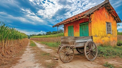 Fototapeta premium old farm wagon