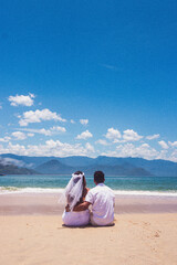 Fototapeta premium couple on the beach