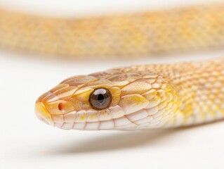 Fototapeta premium Snake design element illustration featuring detailed textures and colors on white background