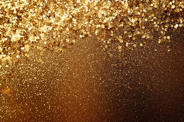  Radiant Gold Glitter Background: Perfect for Creating a Magical New Year and Christmas Atmosphere with Shimmering Lights and Festive Sparkle