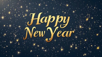 Celebrate the arrival of a joyous new year with sparkling lights and golden wishes.