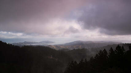 fog in the mountains