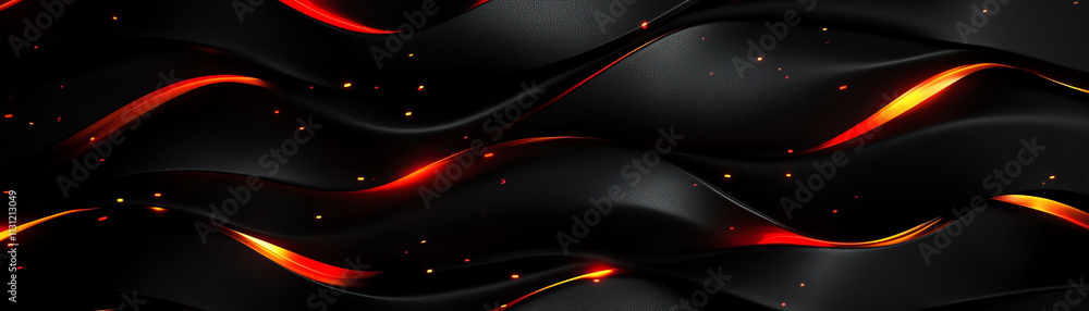 Poster abstract wavy background with vibrant colors and dynamic shapes for creative designs.