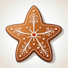 Christmas star gingerbread