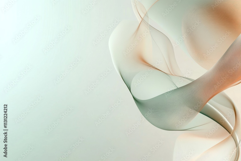 Aufkleber abstract light waves create a tranquil and harmonious background for artistic designs and projects
