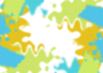 Fototapeta premium An abstract transparent psychedelic wavy vignette design element overlay.