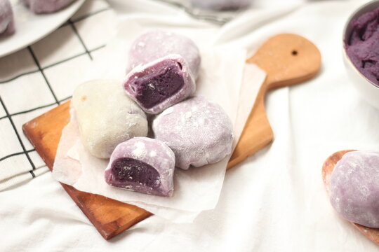 Ube Mochi - ube jam homemade
