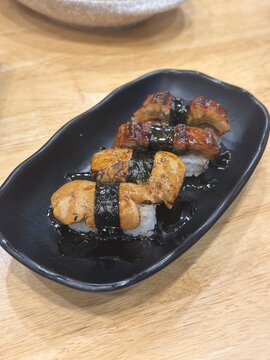 Fuagra Sushi and Eel Sushi