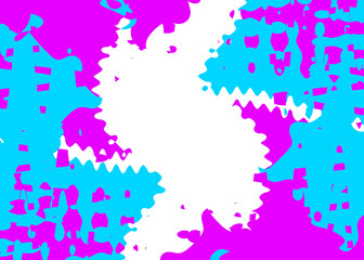 An abstract transparent psychedelic wavy vignette design element overlay.