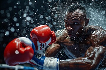 Action-packed boxing match