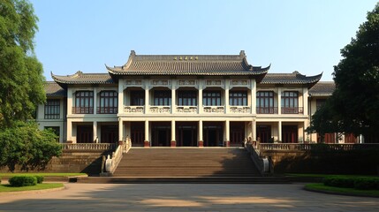 Obraz premium Historic landmark with detailed architecture and cultural significance