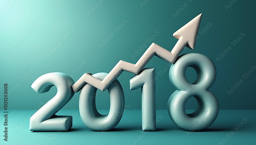 Poster setting business goals for 2018 involves creating a plan with actionable steps to overcome challenge
