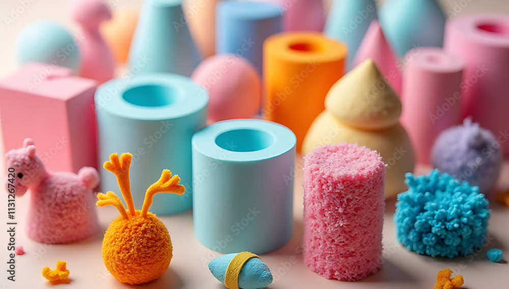 Poster polystyrene foam is used to create a wide range of colorful and creative designs and products in var