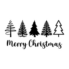 Obraz premium Merry Christmas typography clip art design on plain white transparent isolated background for card, shirt, hoodie, sweatshirt, apparel, card, tag, mug, icon, poster or badge