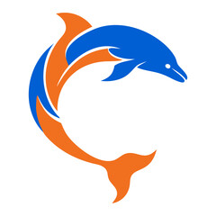 Obraz premium dolphin jumping out of water