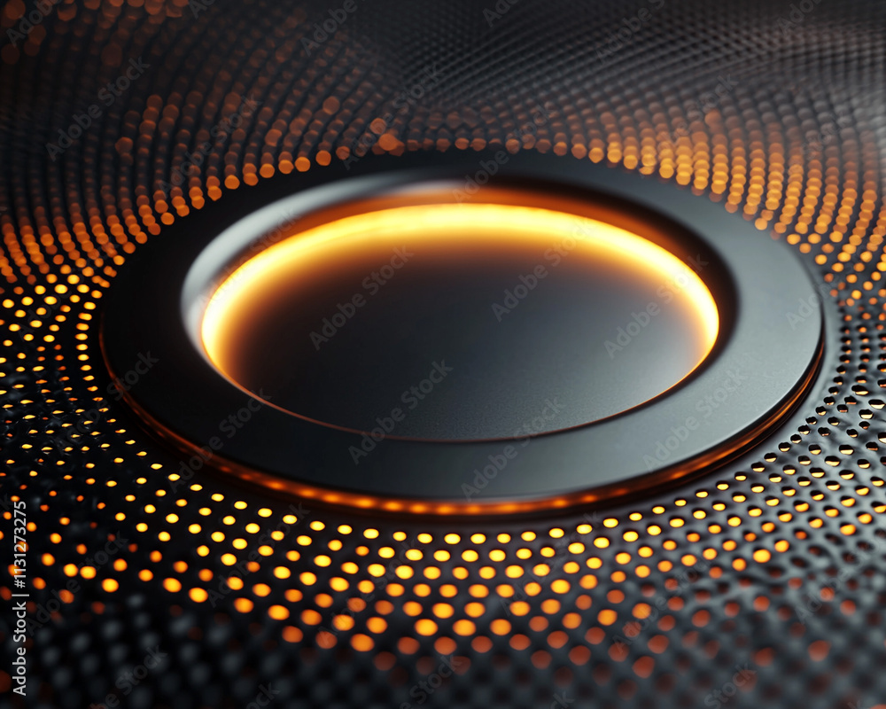 Poster ai-generated artistic visualization of a circular element modern environment digital art abstract co