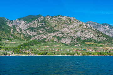 Beautiful peaceful lake Garda, Italy.
