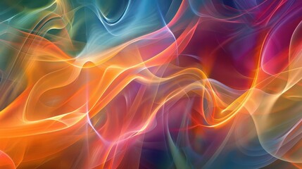 Cosmic Symphony. Interplay of vibrant colors and elemental forces in nature concept