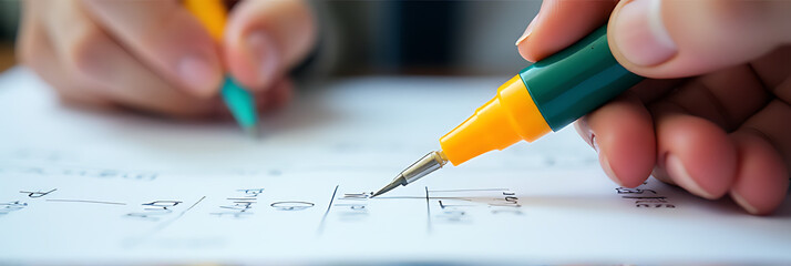 Highlight pens can facilitate key successes in business planning by emphasizing important ideas and boosting motivation with colorful notes._00003_