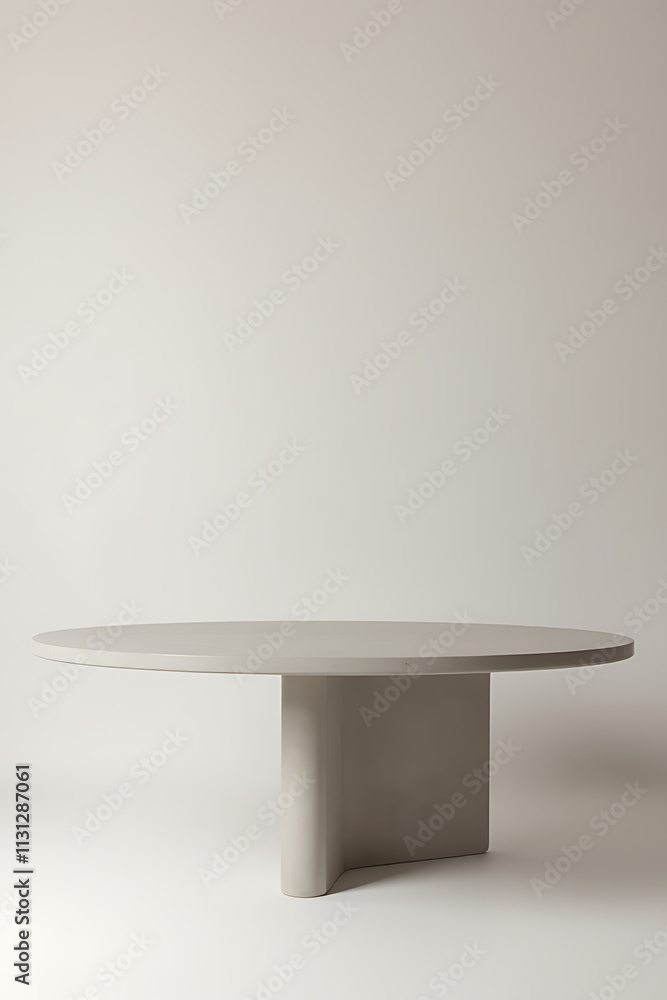 Aufkleber Conrete table with plain backdrop for showcasing products or serving as a key element in visual design concepts._00001_