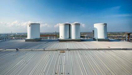 Obraz premium power station in the city