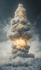 A Nuclear Mushroom Cloud Shaped
