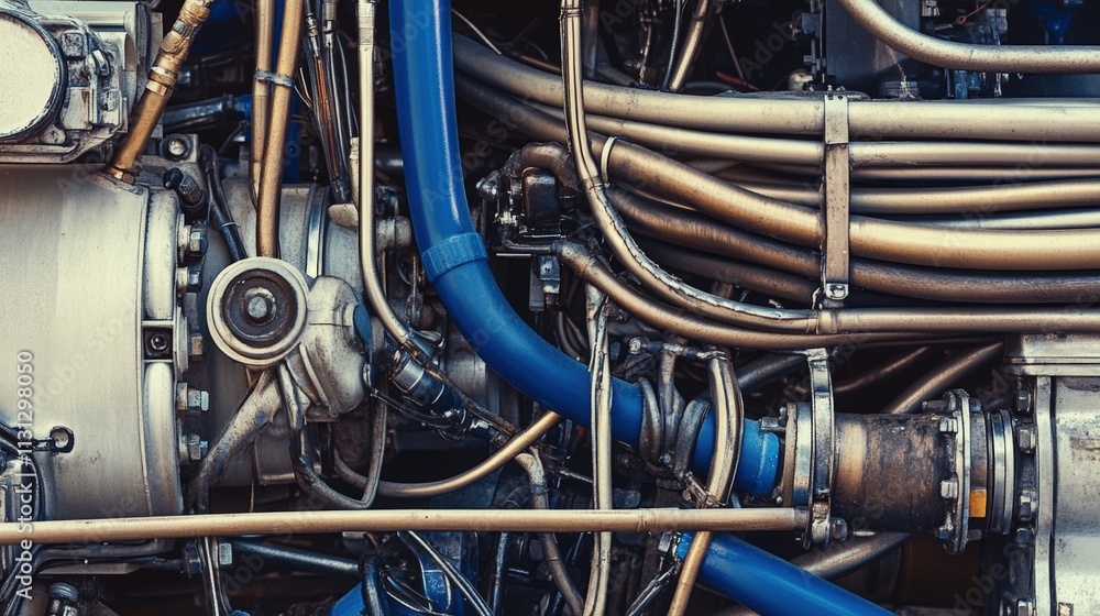 Poster engine components and fluid mechanics in machinery