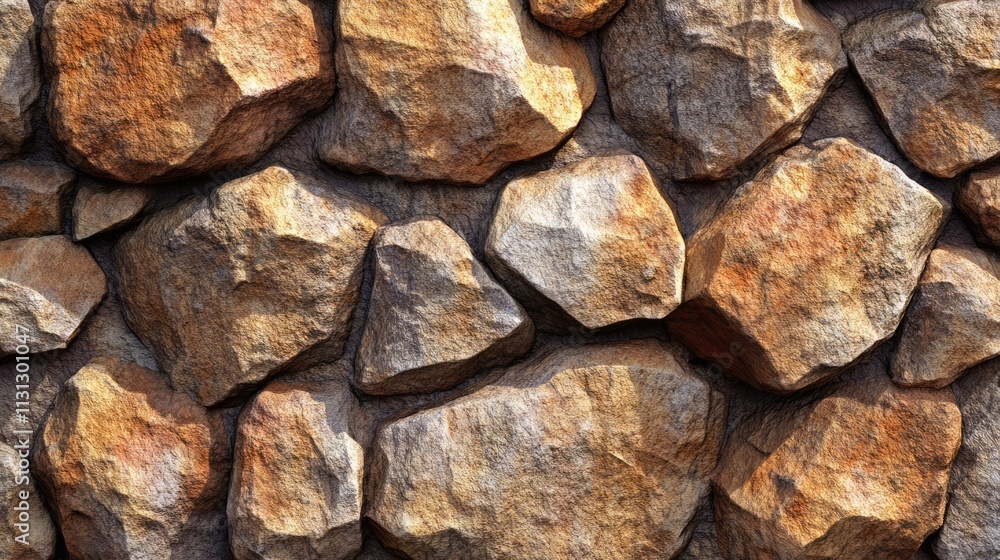 Poster granite rock texture with natural warm tones and rugged surface suitable for backgrounds and design 