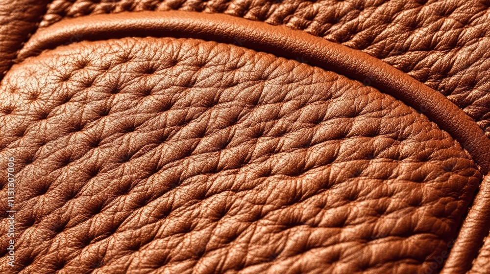 Poster brown leather texture close up showcasing natural quality and intricate details of the surface for d